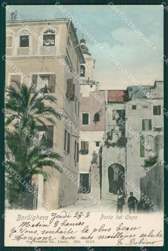 Imperia Bordighera Porta del Capo cartolina KV5208 – fronte