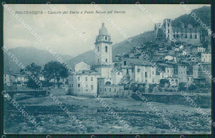 Imperia Dolceacqua RIPARATA cartolina KV5213 – fronte