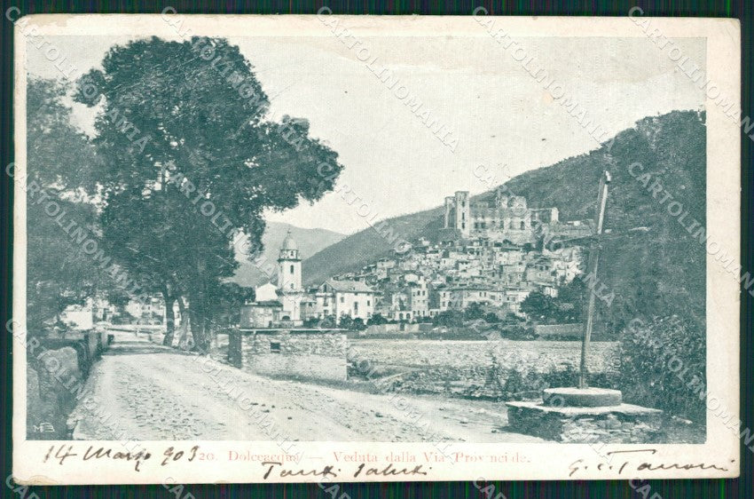 Imperia Dolceacqua ABRASA PIEGA cartolina KV5215 – fronte