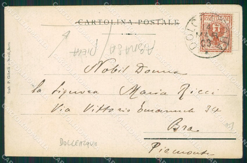 Imperia Dolceacqua ABRASA PIEGA cartolina KV5215 – retro