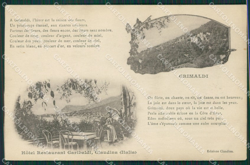 Imperia Ventimiglia Grimaldi PIEGA cartolina KV5244 – fronte
