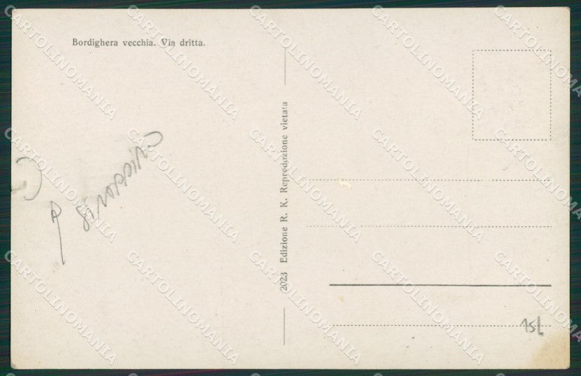 Imperia Bordighera STRAPPINO Foto cartolina KV5255 – retro