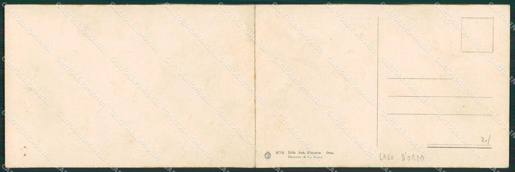 Verbania Lago D'Orta Colma di Cesara Doppia cartolina KV5277 – retro