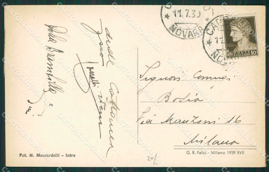 Verbania Caprezzo Alpe Pont cartolina KV5286 – retro
