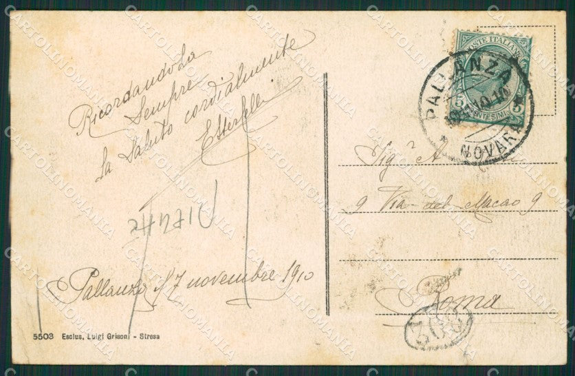 Verbania Stresa Isola Bella PIEGHE Savoia STRAPPO cartolina KV5293 – retro