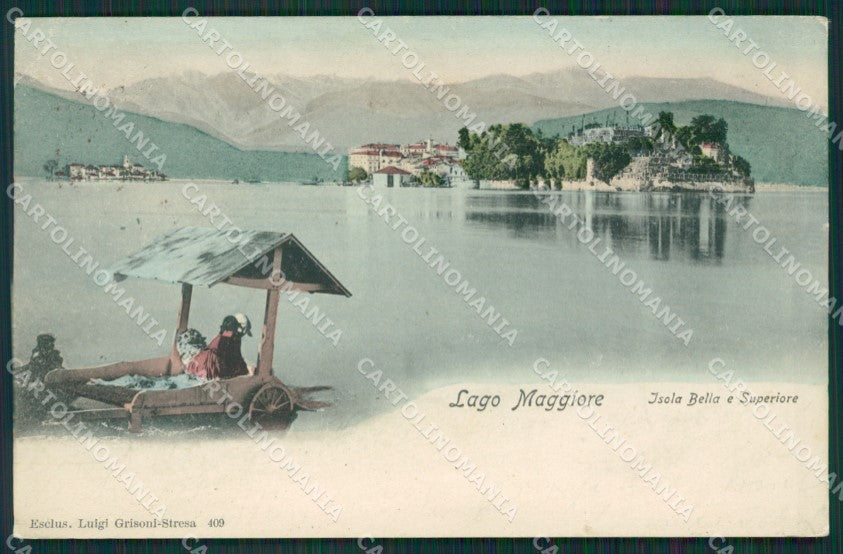 Verbania Stresa Isola Bella Isola Superiore PIEGA cartolina KV5297 – fronte