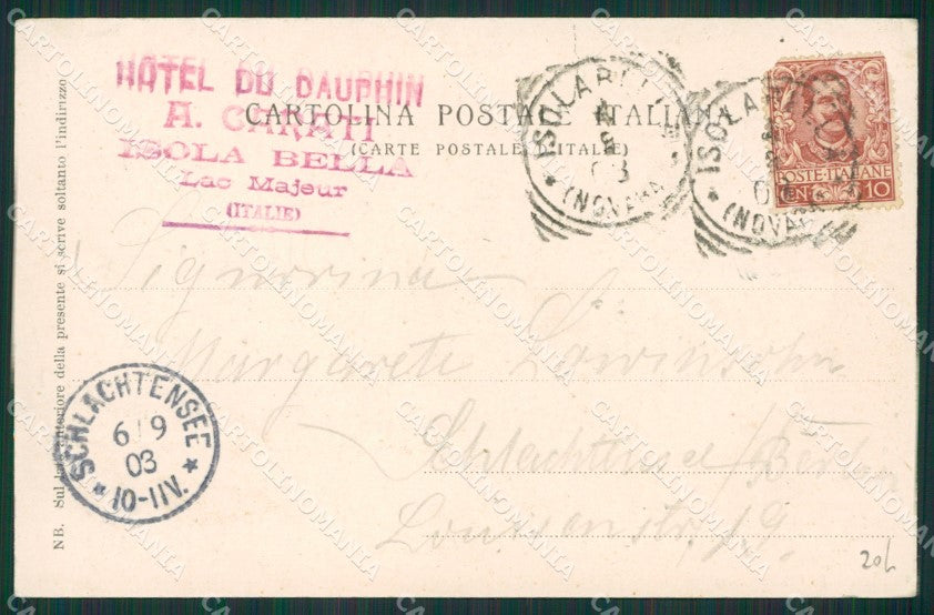 Verbania Stresa Isola Bella Isola Superiore PIEGA cartolina KV5297 – retro