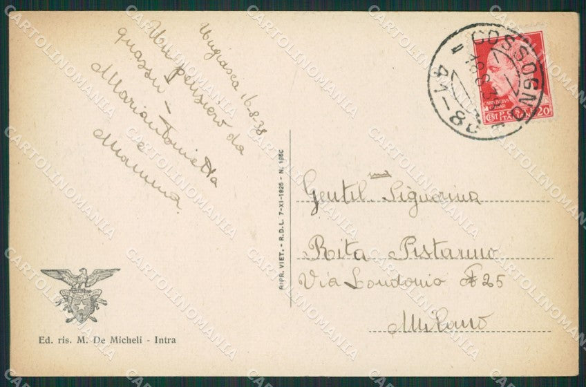 Verbania Miazzina Alpi di Pala cartolina KV5301 – retro