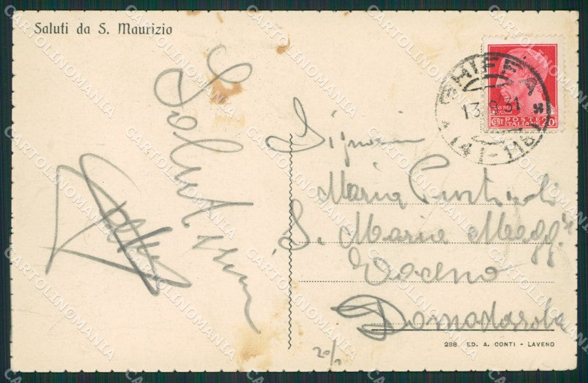 Verbania Ghiffa San Maurizio cartolina KV5303 – retro