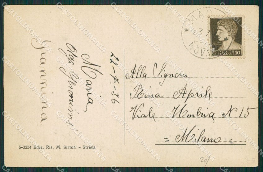 Verbania Brovello cartolina KV5304 – retro