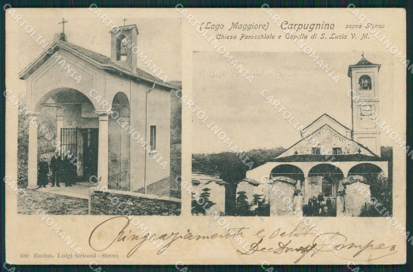 Verbania Carpugnino SCOLLATA cartolina KV5310 – fronte