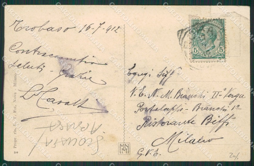 Verbania Trobaso SCOLLATA ABRASA cartolina KV5312 – retro