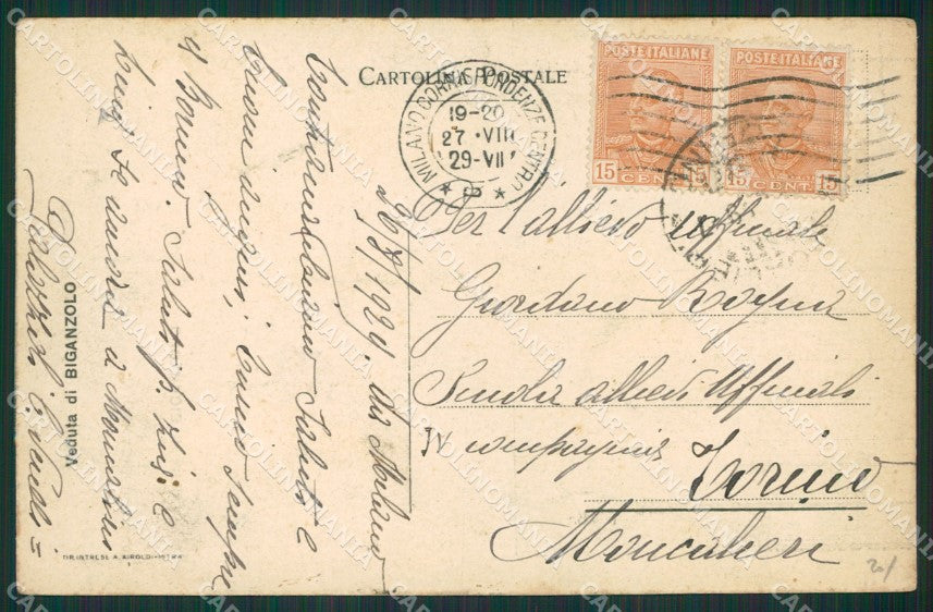 Verbania Biganzolo cartolina KV5316 – retro