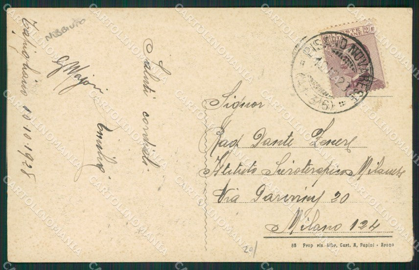 Novara Nebbiuno Tapigliano cartolina KV5321 – retro
