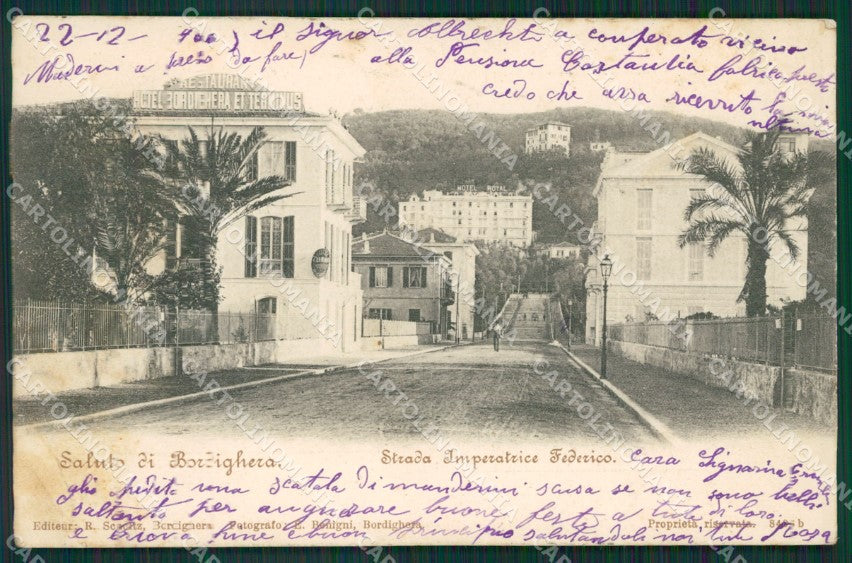 Imperia Bordighera PIEGHE STRAPPINO cartolina KV5334 – fronte