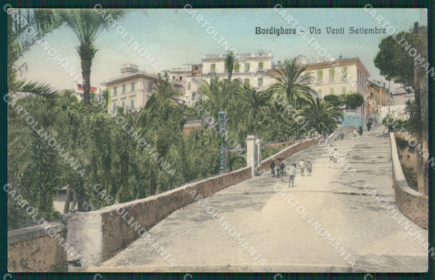 Imperia Bordighera cartolina KV5342 – fronte