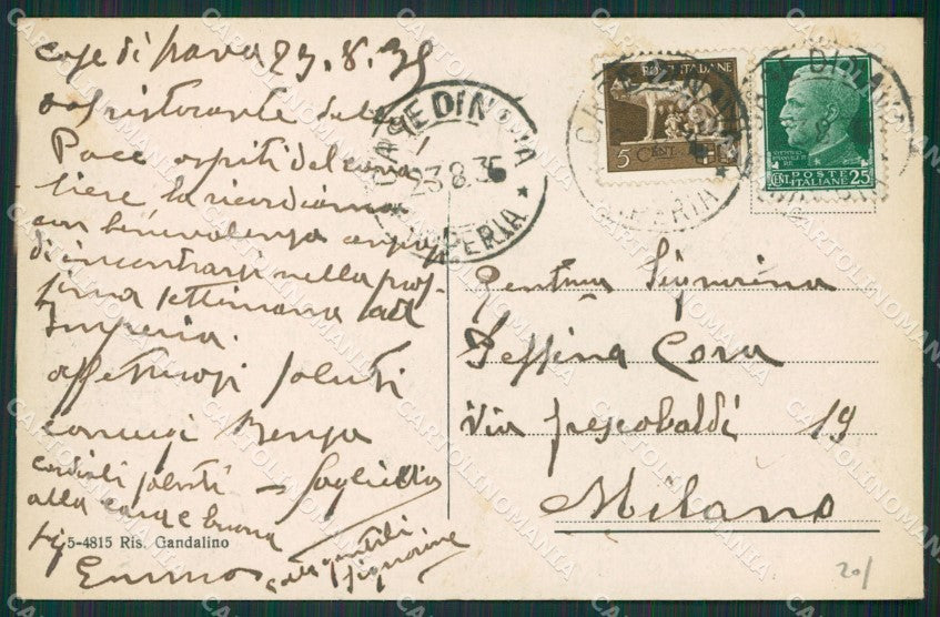 Imperia Pornassio Case di Nava cartolina KV5348 – retro