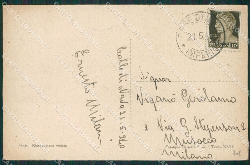 Imperia Pornassio Case di Nava cartolina KV5352 – retro