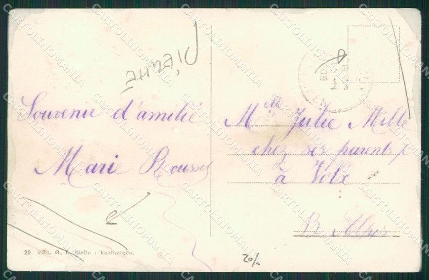Imperia Ventimiglia PIEGHE cartolina KV5356 – retro
