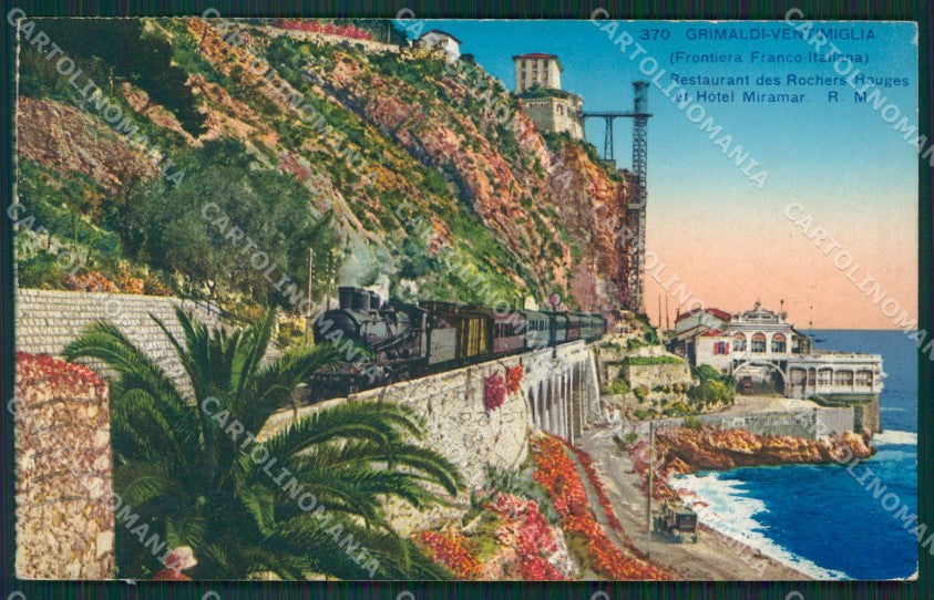 Imperia Ventimiglia Grimaldi Treno cartolina KV5357 – fronte