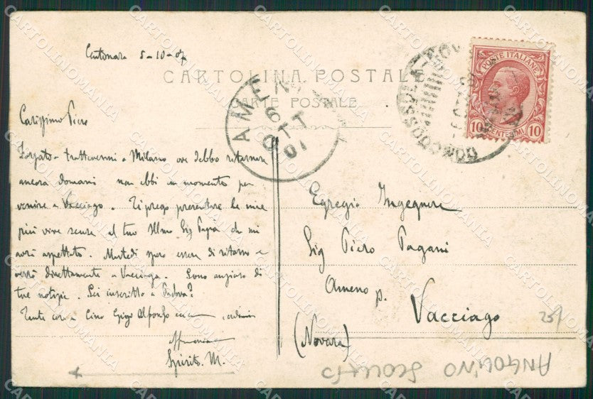 Verbania Madonna del Sasso Artò ANGOLINO SCOLLATO cartolina KV5361 – retro
