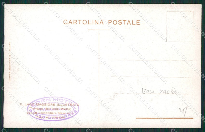 Verbania Stresa Isola Madre cartolina KV5366 – retro