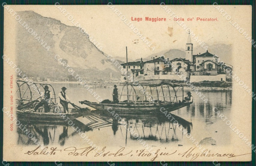 Verbania Stresa Isola Pescatori cartolina KV5368 – fronte