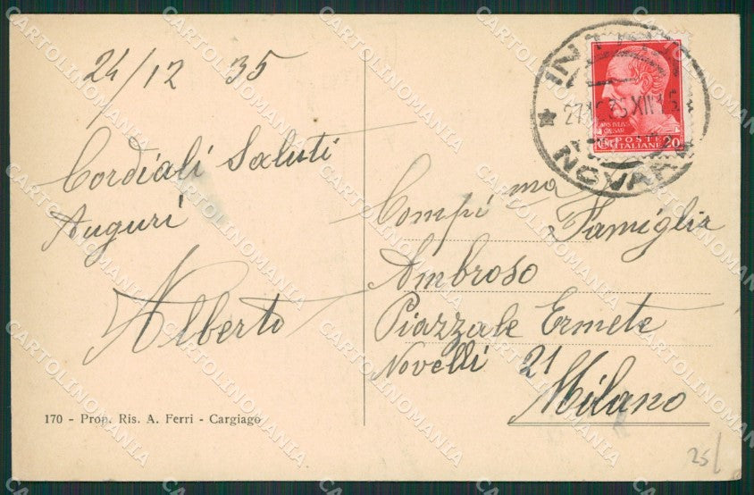 Verbania Ghiffa Cargiago cartolina KV5374 – retro