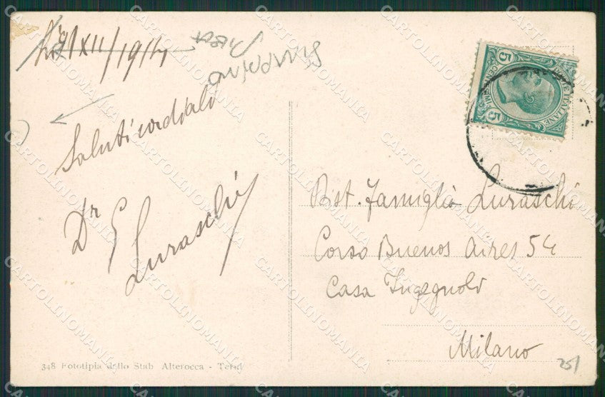 Imperia Bordighera PIEGA STRAPPINO cartolina KV5386 – retro