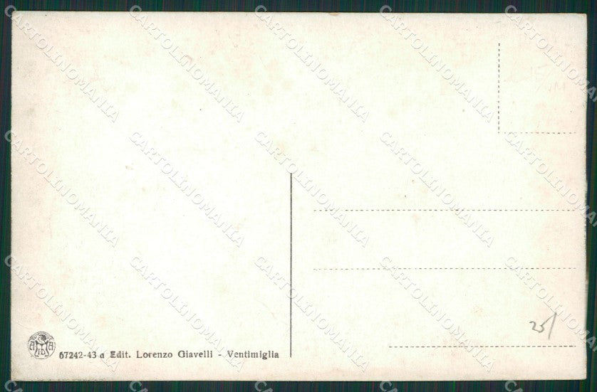 Imperia Ventimiglia Grimaldi Auto PIEGHINA cartolina KV5389 – retro