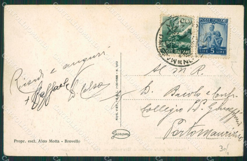 Verbania Brovello Carpugnino cartolina KV5393 – retro