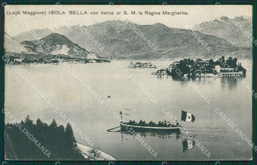 Verbania Stresa Isola Bella Savoia PIEGA cartolina KV5396 – fronte