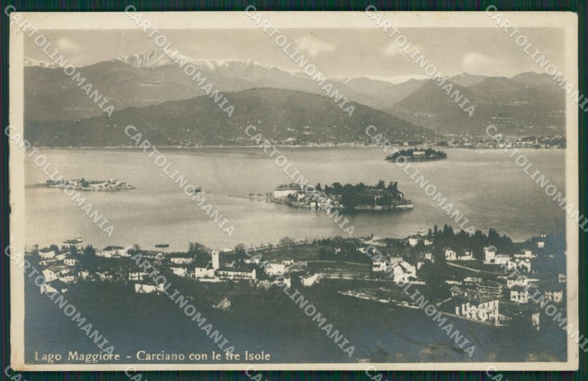Verbania Stresa Carciano PIEGA Foto cartolina KV5397 – fronte
