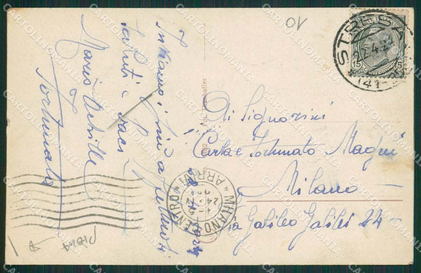 Verbania Stresa Carciano PIEGA Foto cartolina KV5397 – retro