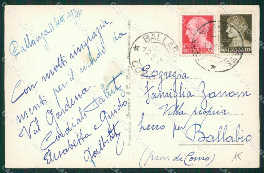 Verbania Isola Superiore Foto cartolina KV5405 – retro