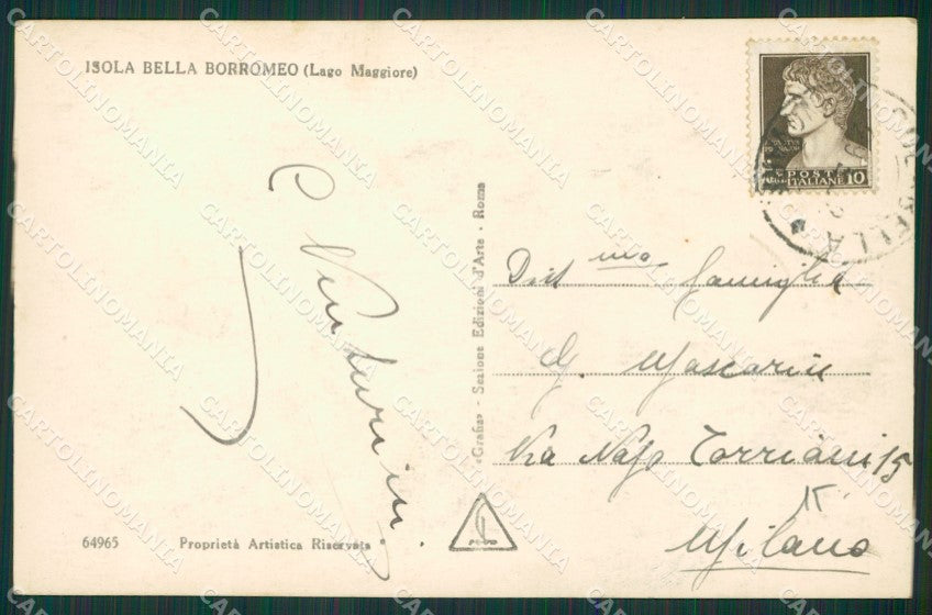 Verbania Isola Bella Foto cartolina KV5407 – retro