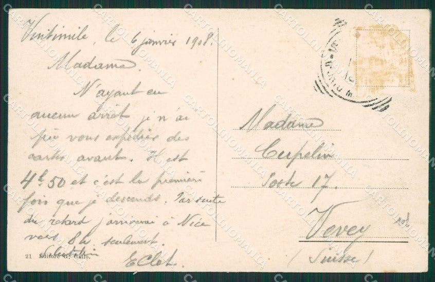 Imperia Ventimiglia cartolina KV5418 – retro