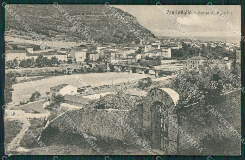 Imperia Ventimiglia Borgo Sant'Agostino cartolina KV5440 – fronte