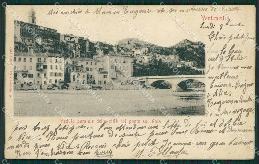 Imperia Ventimiglia PIEGA cartolina KV5443 – fronte