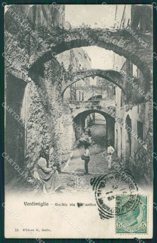 Imperia Ventimiglia PIEGHE cartolina KV5462 – fronte