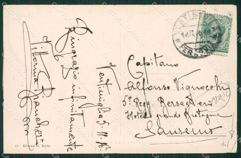 Imperia Ventimiglia PIEGA cartolina KV5477 – retro