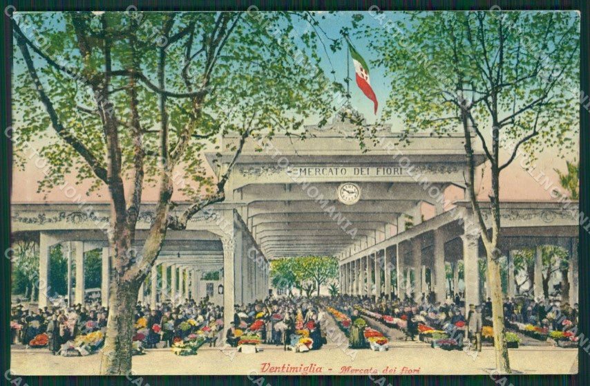 Imperia Ventimiglia Mercato dei Fiori cartolina KV5485 – fronte