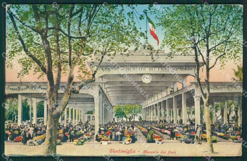 Imperia Ventimiglia Mercato dei Fiori cartolina KV5487 – fronte