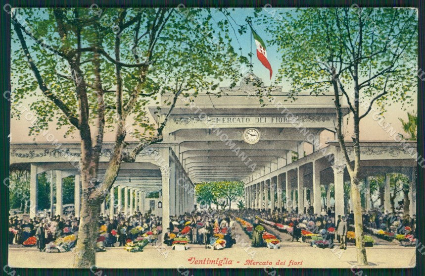 Imperia Ventimiglia Mercato dei Fiori cartolina KV5488 – fronte