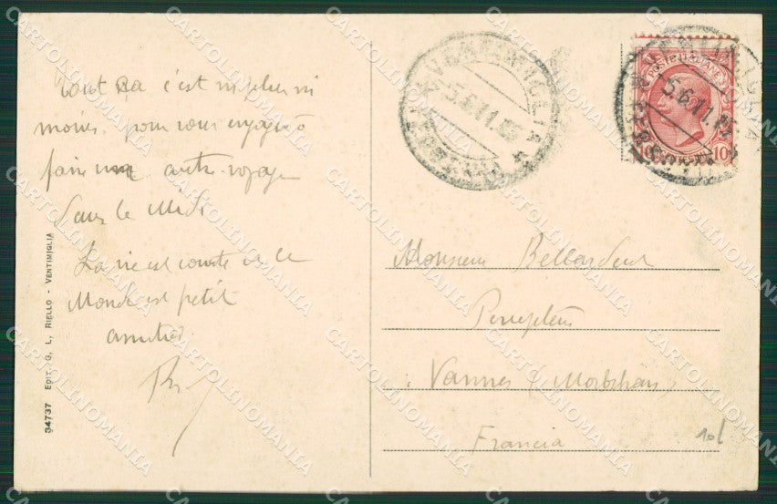 Imperia Ventimiglia cartolina KV5496 – retro