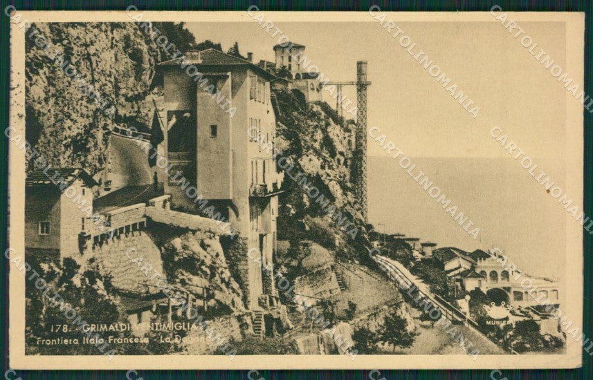 Imperia Ventimiglia Grimaldi Frontiera PIEGHINE cartolina KV5497 – fronte