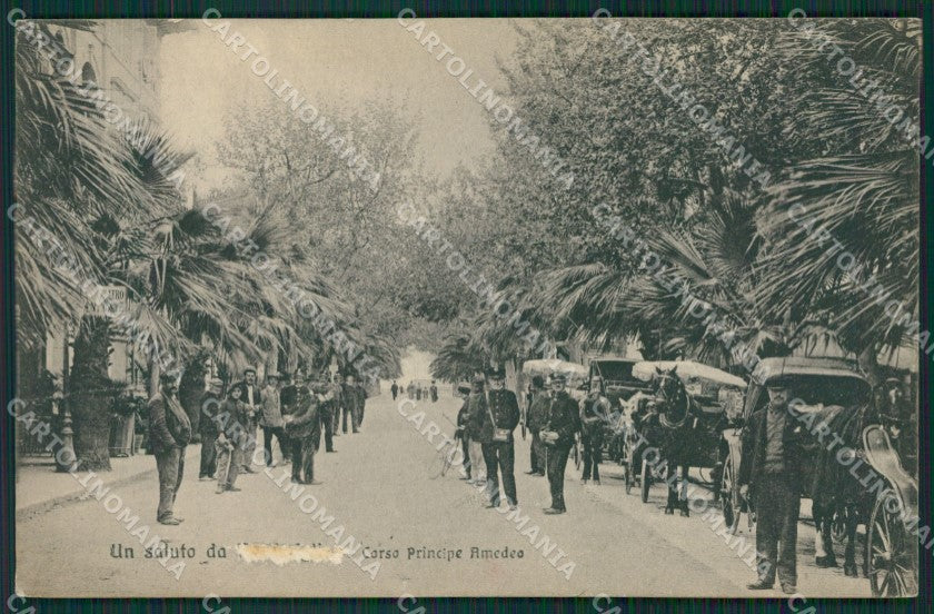 Imperia Ventimiglia Carrozze ABRASA cartolina KV5520 – fronte