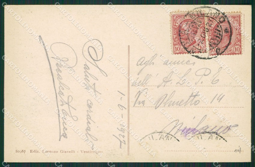 Imperia Ventimiglia cartolina KV5534 – retro
