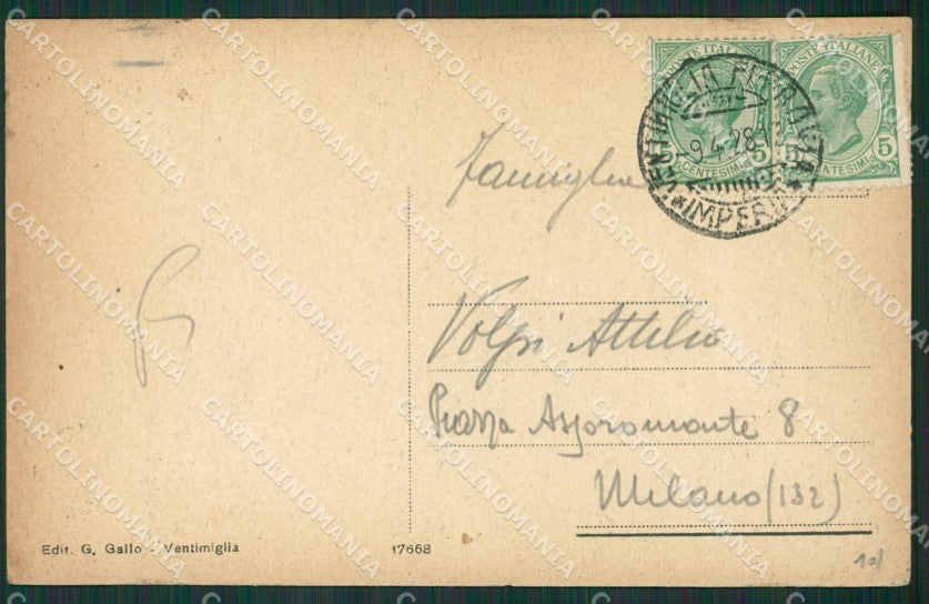 Imperia Ventimiglia cartolina KV5537 – retro