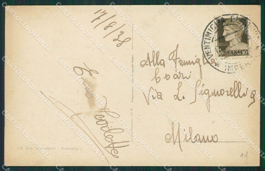 Imperia Ventimiglia cartolina KV5538 – retro